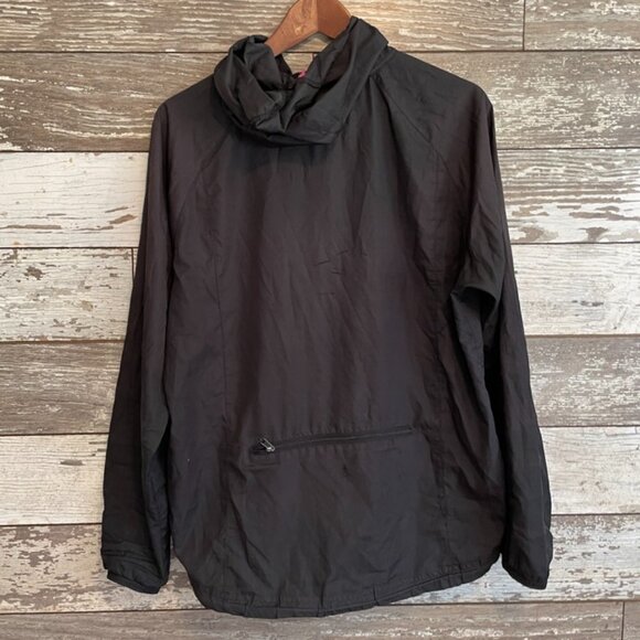 Asics Running Black Water Resistant Light Weight Women's Windbreaker Jacket - Picture 3 of 5